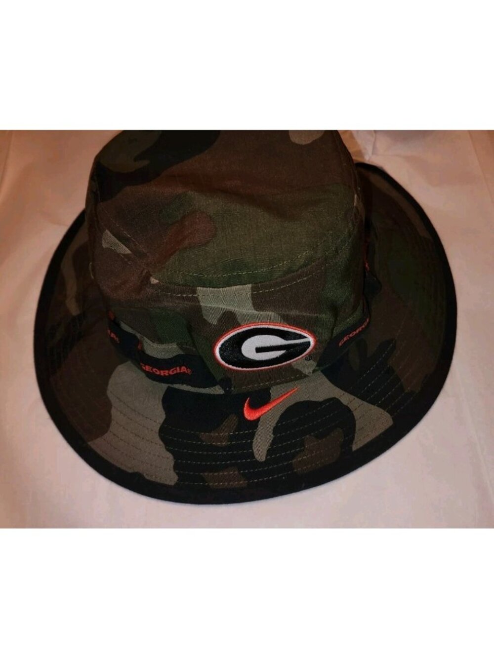Nike Georgia Bulldogs Youth Small Bucket Boonie Hat Camo NCAA CT0200-010 EUC